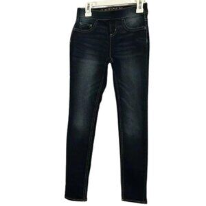 Justice Denim Dark Blue Pull On Jeans Size 10